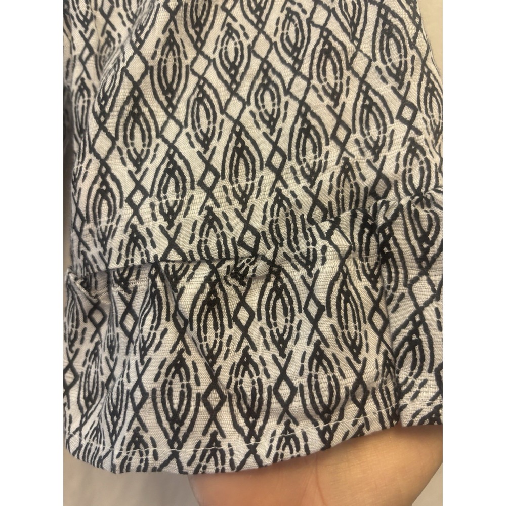 Croft & Barrow Womens Size Medium Pullover Top Black And‎ White HH12 - Picture 4 of 6